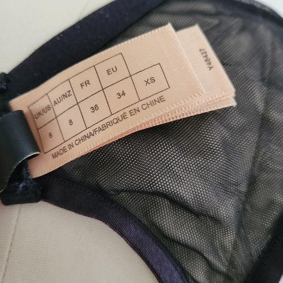 DITA VON TEESE satin stocking garters with nude lace detail - Picture 9 of 12